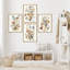 «Wild Floral Botanical Rustic Artwork, encadré, impression, affiche, petit art mural de salle de bain», 4 pièces-101825641-101825640