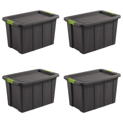 Sterilite Latching Tuff1 Stackable Storage Tote Bin w/ Latch Lid