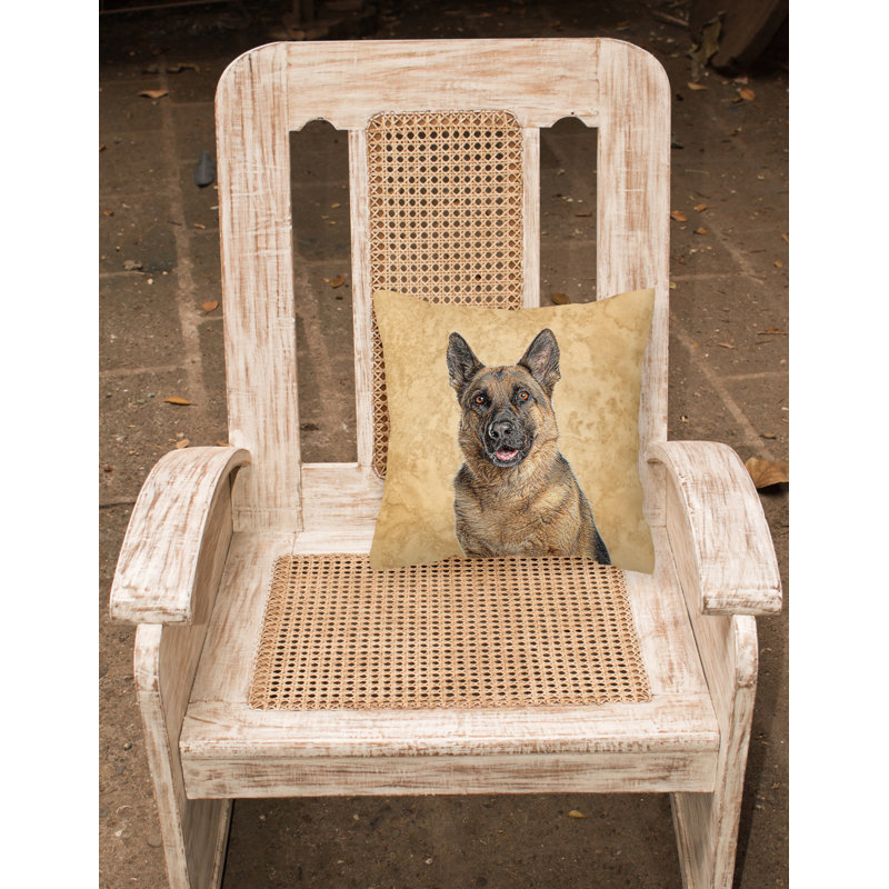Coussin intérieur/extérieur allemand berger, H 14 po x l 14 po x P 4 po