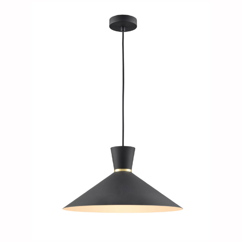 Kyler 1 - Light Cone Pendant, Black