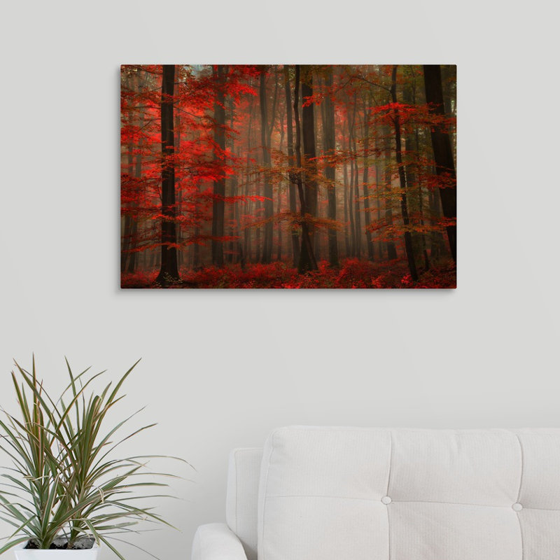 « magnifique red », reproduction de photo sur toile, H 16 po x l 24 po x P 1,5 po
