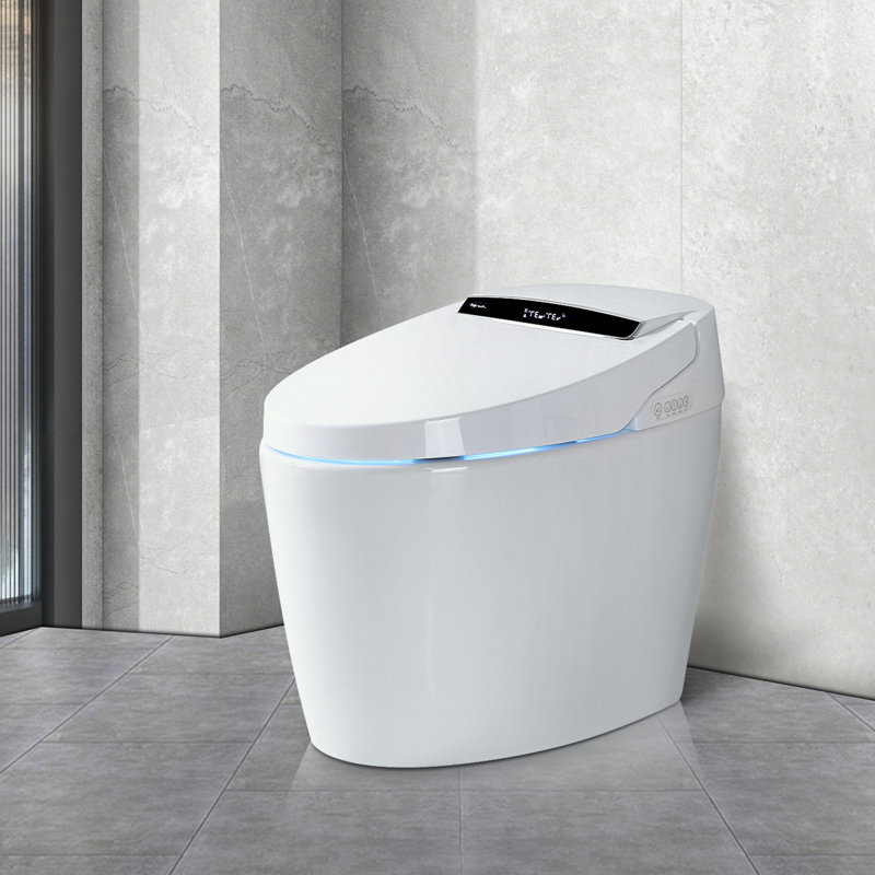 Toilettes intelligentes avec siège de bidet chauffant et siège à ouverture / fermeture automatique