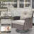 Buenhomino Wicker Outdoor Swivel Chair-98161954