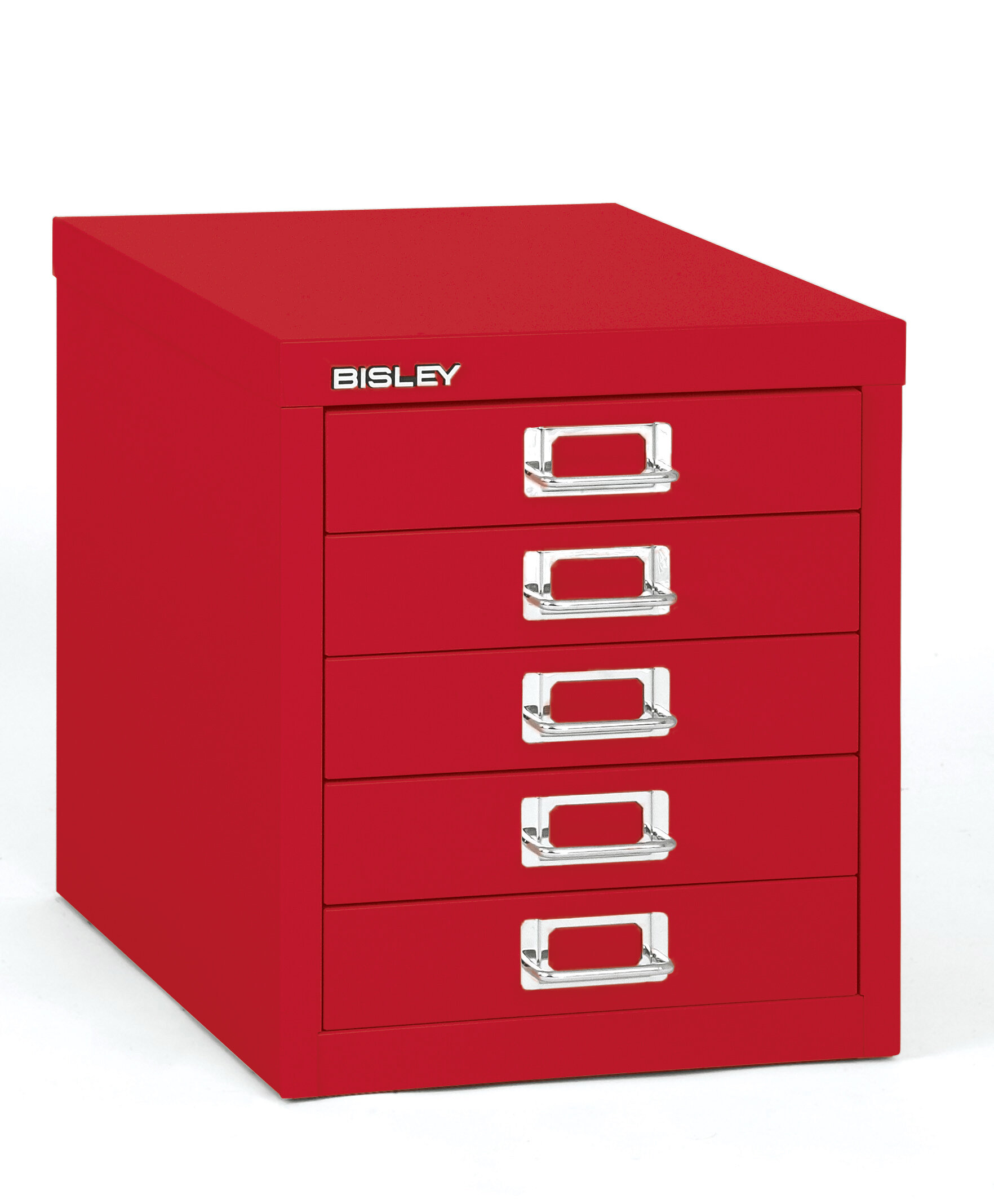 Bisley 5-Drawer Steel Storage Cabinet Chalk White - Hunt Office