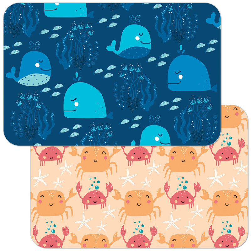 Sunside Sails Ocean Discovery Child 4-Pack Reversible Easy Care Placemats
