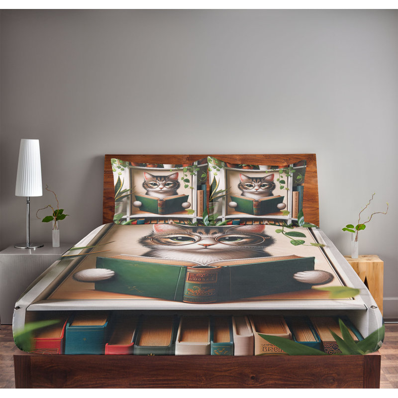 Ensemble de draps en microfibre Botanical Cozy Concept, Double