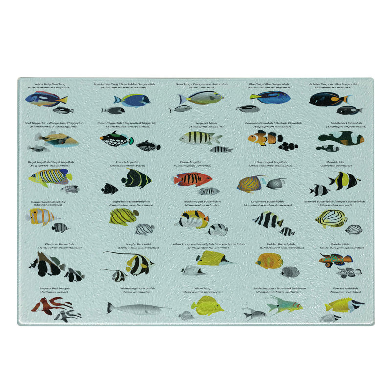 Planche à découper en verre trempé Ambesonne
