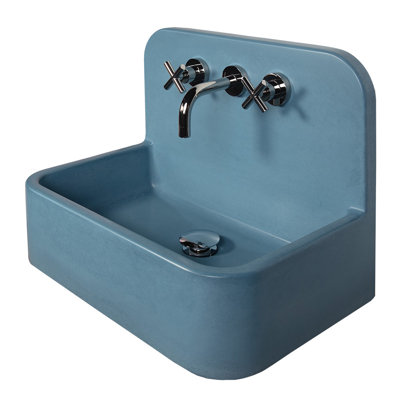 Newterra Handmade Concrete Wall/Vessel 22" Bathroom Sink