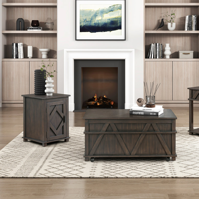 Table de bout avec rangement Traditional