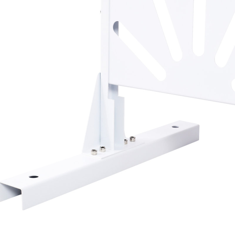 Paravent en métal 76 po x 48 po - Polyvalent pour un décor intérieur, Blanc
