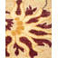 Tapis beige en laine noué à la main de conception unique 9 pi 3 po x 12 pi 1 po Bernel Mogul