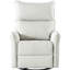 Fauteuil inclinable électrique pivotant 270 °, gris et gris clair avec lignes lisses - Chambre-272357639