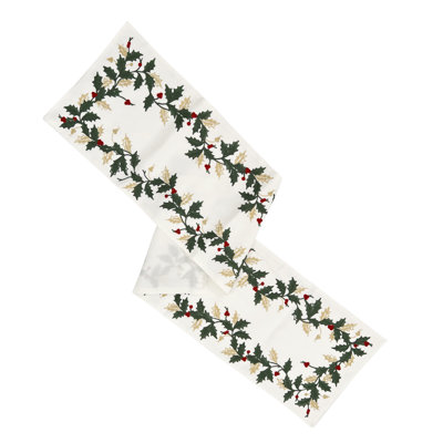 Lenox Holiday Embroidered Runner