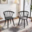Chaise en bois massif avec accoudoirs Burkes