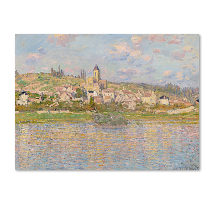 «Vetheuil», reproduction sur toile tendue, H 14 po x l 19 po