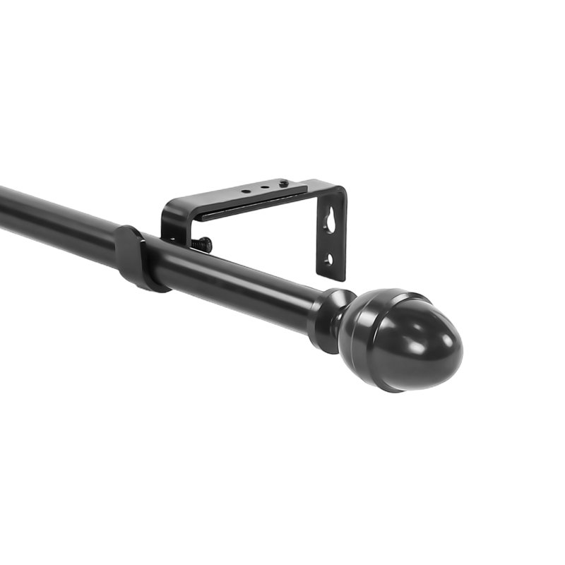 Tringle à rideaux simple réglable Tubbs, H 0,62 po x l 120 po x P 0,62 po, Blanc lustré