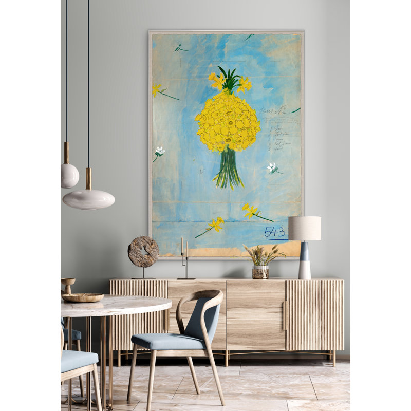 Bouquette De Jonquilles Print by Paule Marrot, White