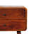 Solid Wood Large Curved Chestnut Bedside