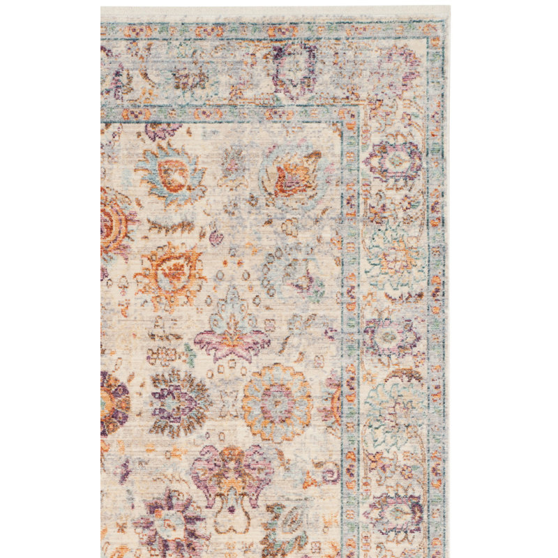 Tapis floral Soren Performance, Carré 4 pi