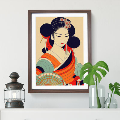 Vintage Geisha No.5 - Single Picture Frame Print