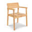 Chaise de patio empilable en teck Enid