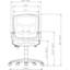 Chaise de travail en maille de gestion 86000 Series