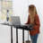Vivo Mobile Height Adjustable Desk Cart with Sliding Keyboard Tray (CART-V06A)
