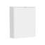 Table pliante Kaplar de 33 po de largeur x 23 po de profondeur avec quatre tablettes, table flottante, table rétractable, bureau flottant, table à repasser blanche
