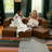Shontae Zipline Convertible Compression Sleeper Sofa, Three Ottomans, & Pillows / California King-Size Bed, Textured Microvelvet-73368151
