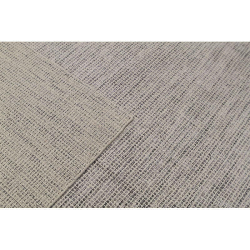 Tapis gris et ivoire noué à la main de haute qualité