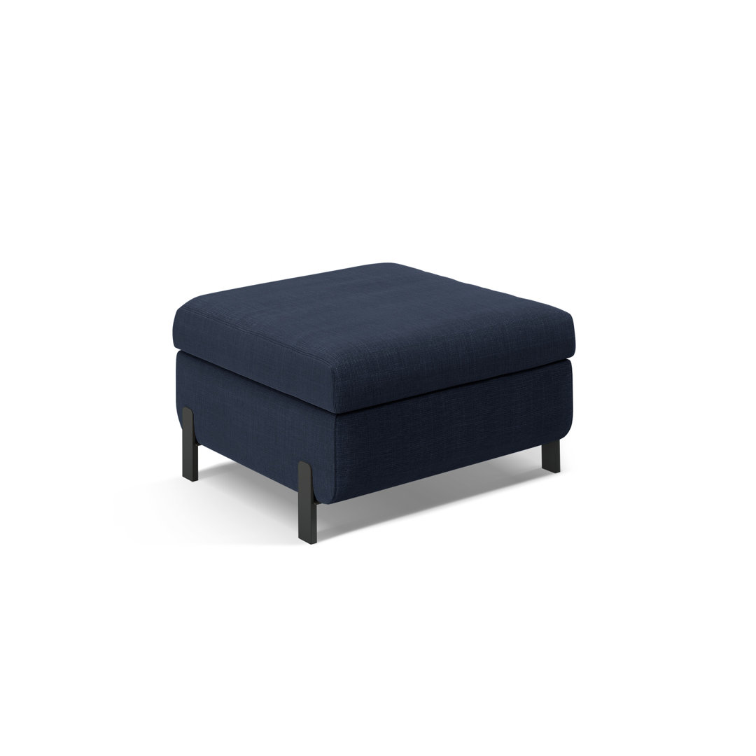 Ryott 72cm Wide Solid Colour Pouffe Ottoman