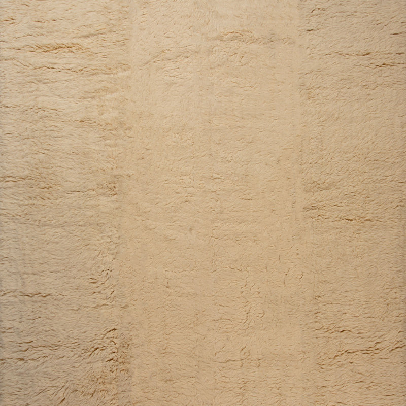 Beige Modern Wool Rug - 12' x 15'