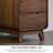 Modern Walnut Rectangular Nutbrown Solid Wood Desk-1630527907