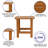 Balasi All-Weather Poly Resin Adirondack Side Table - Patio Table-1008816220
