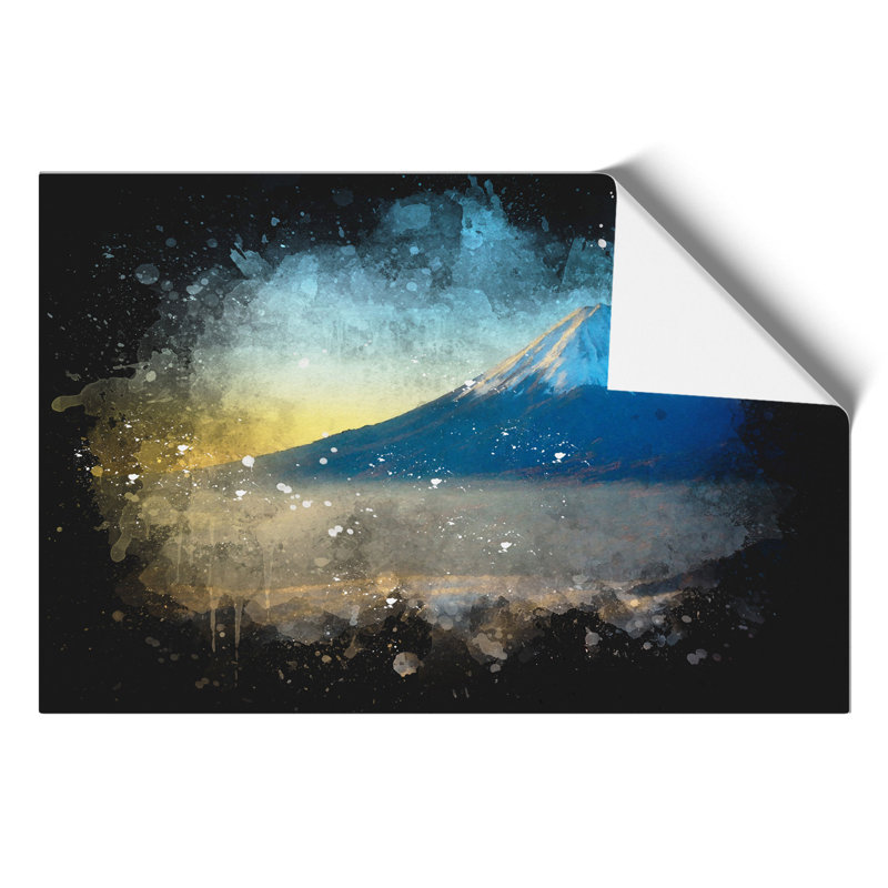 Mount Fuji Paint Splash - Frameless Print, 30cm H x 42cm W x 0.1cm D