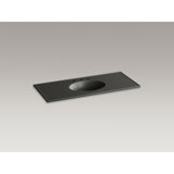 CeramicImpressions 49 In. Rectangular Vanity-Top Bathroom Sink with 8 In. Centerset Faucet Holes