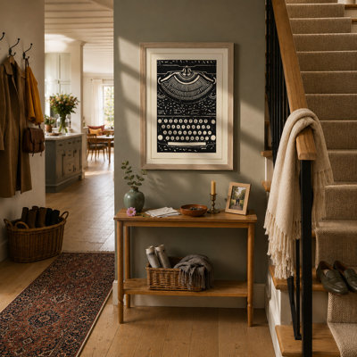 Typewriter Mechanism Industrial - Framed Print