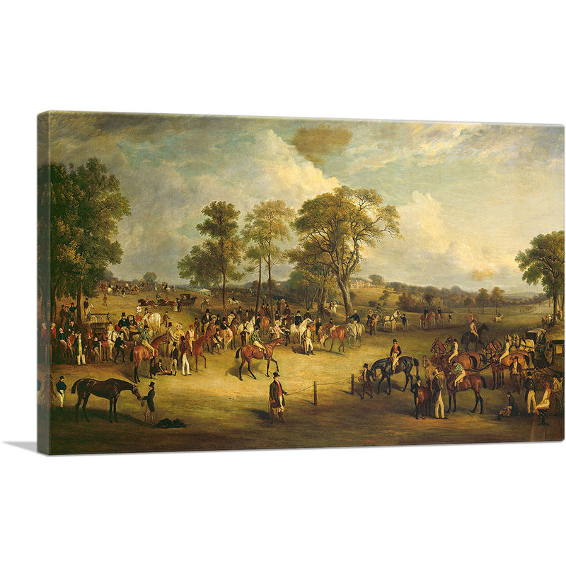 «Heaton Park Races 1829» par John Ferneley, reproduction d'art sur toile tendue, H 26 po x l 40 po x P 0,75 po