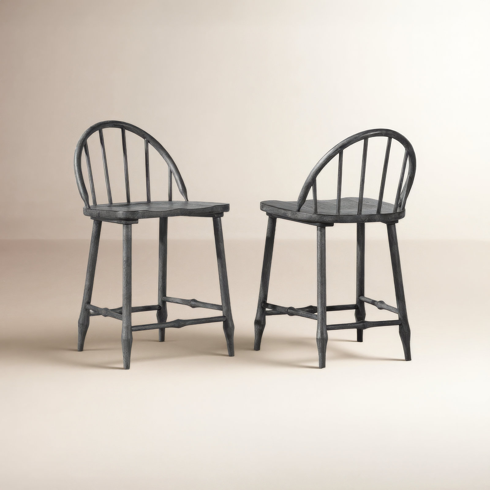 Country Living 24" Bar Stool, Black