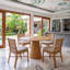 Modern Brazilian Mona Wooden Top Round Dining Table-1131804471