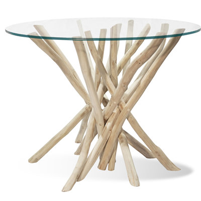 Glass Top End Table