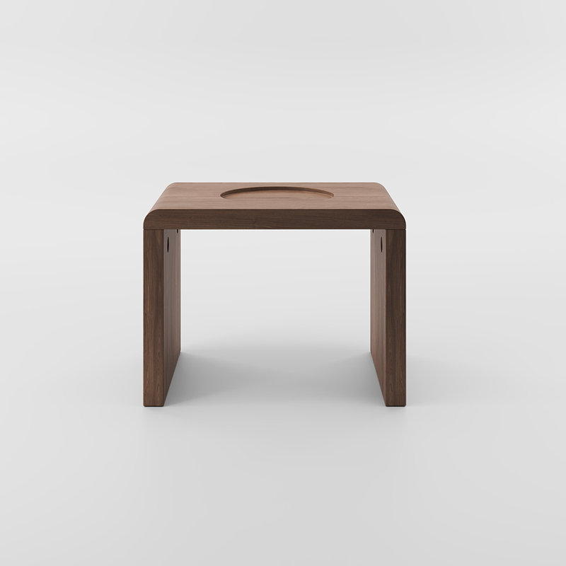 Sectionals Drink Holder, MDF, Walnut Veneer