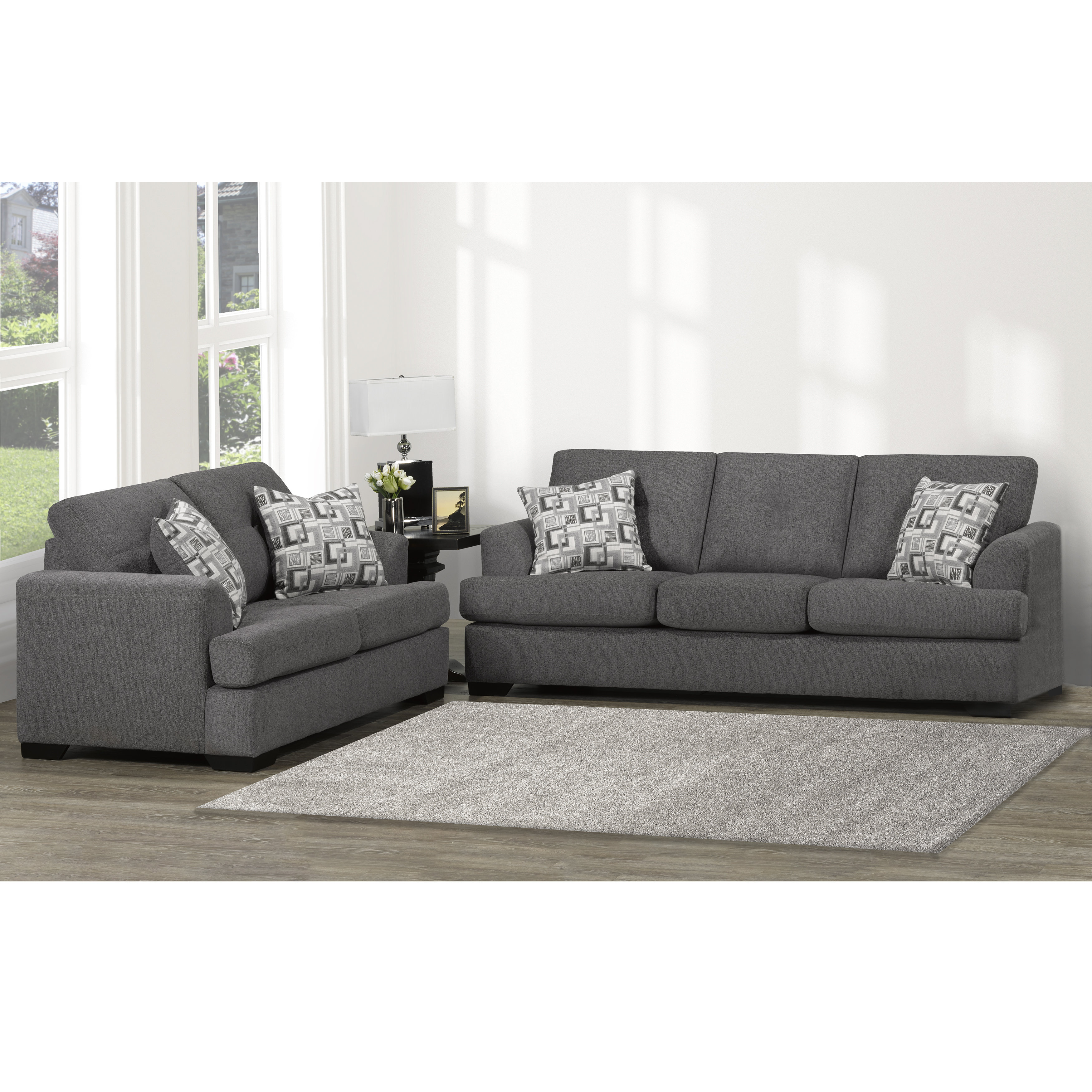 Red Barrel Studio Abilio Fabric Upholstered Sofa And Loveseat - Wayfair ...
