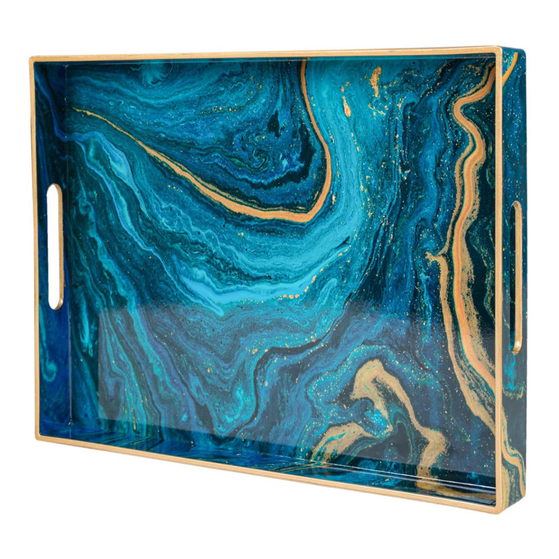 Plastic Marbling Tray with Handles