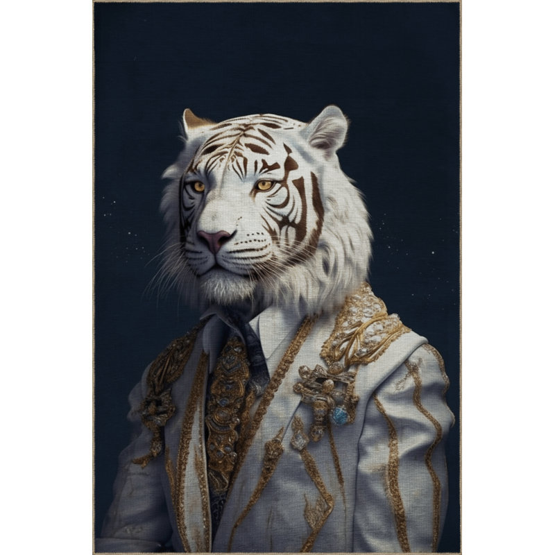 Kaite Performance Washable Animal Print Indoor / Outdoor Rug, Rectangle 5'2" x 8'7"