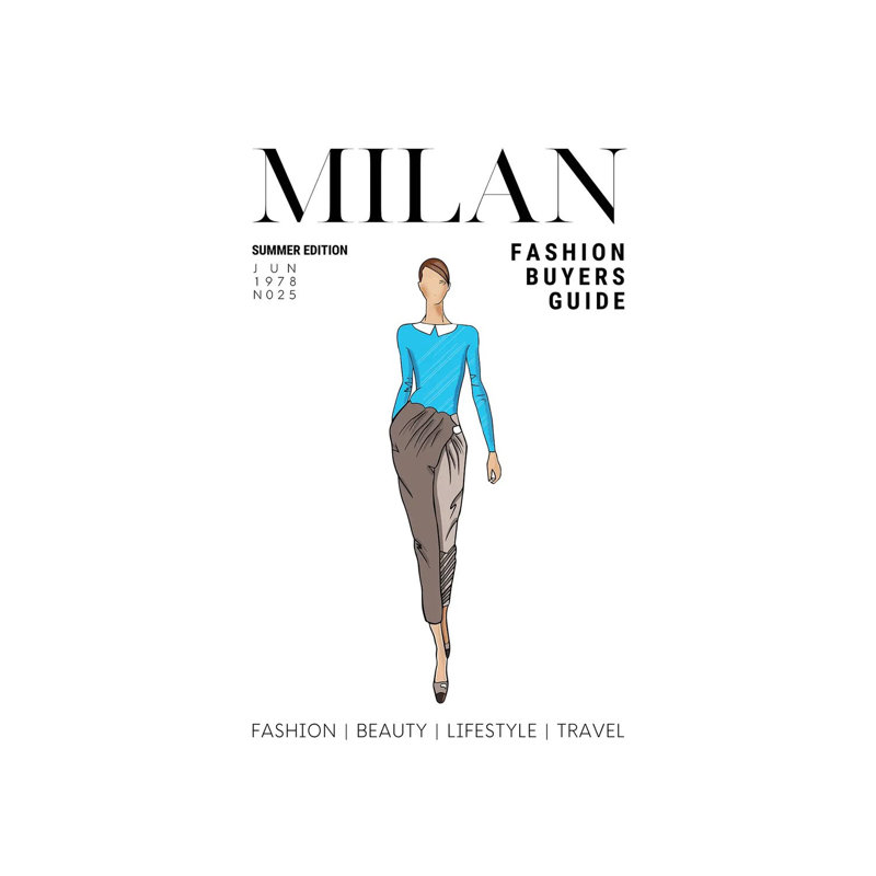 Milan Italian Fashion by Design Harvest - Wrapped Canvas Print, 101.6 cm H x 66.04 cm W x 3.175 cm D