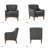 Arshanti Armchair With Solid Wood Legs-76353533