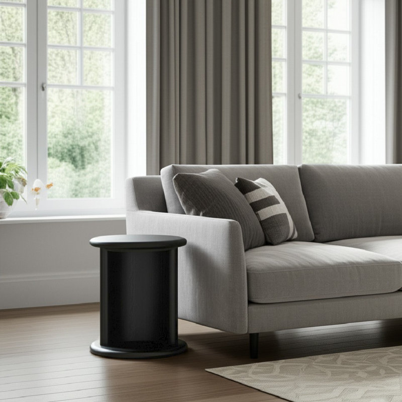 Table de bout Circa, Noir