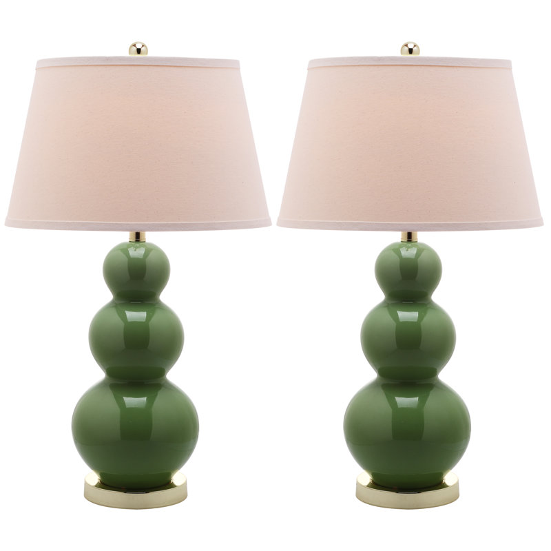 Dearious Ceramic Table Lamp, Fern Green