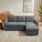 90.9'' L-Shaped Pull-Out Sofa Bed-624163970